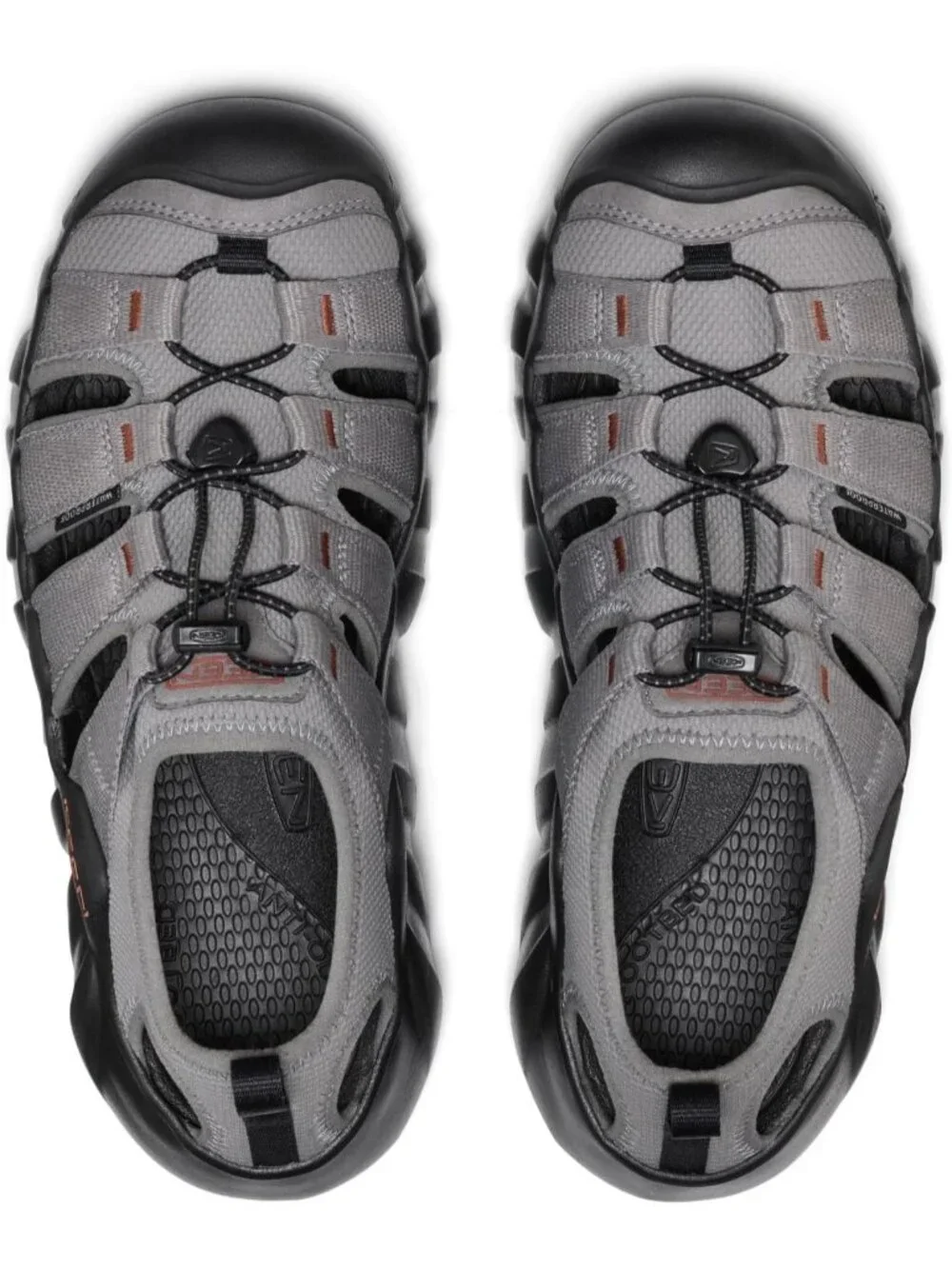 Men's Steel Grey Hyper port Closed Toe Breathable Comfortable Sandal Shoes